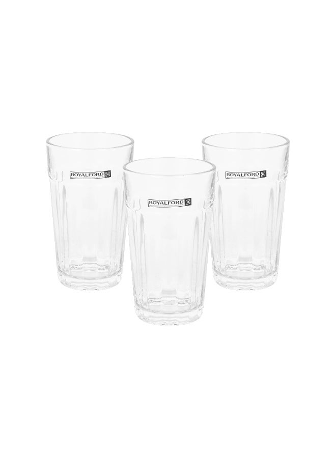 Royalford 330 ml Transparent Glass Tumbler Set- RF12807/ Multi-Purpose, Perfect for Hot and Cold Beverages like Tea, Coffee, Water, Juices/ Lead-Free, Crystal Clear Construction clear - Image 5