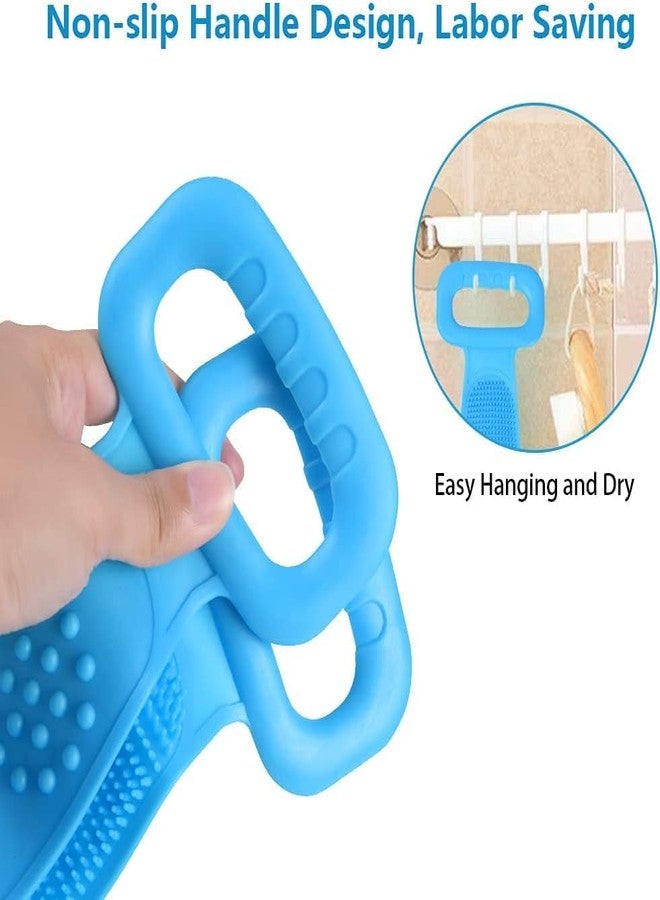 HomeAra 1 Pcs Multicolour Silicone Body Back Scrubber | Exfoliating Shower Foot Scrubber & Back Brush | Deep Cleansing Bath Scrubber for Men & Women | Soft, Reusable Skin Care Tool for Daily Bathing - Image 4
