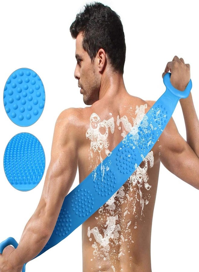 HomeAra 1 Pcs Multicolour Silicone Body Back Scrubber | Exfoliating Shower Foot Scrubber & Back Brush | Deep Cleansing Bath Scrubber for Men & Women | Soft, Reusable Skin Care Tool for Daily Bathing - Image 2