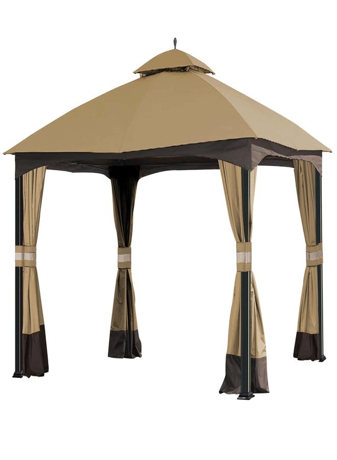 SCOCANOPY Replacement Top for 10x12 FT Gazebo Massillon Biscayne,Cabin-Style L-GZ933PST,Turnberry L-GZ933PCO-L,Tuscany L-GZ933PST-K (Beige Ripstop) - Image 1