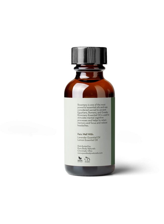 PURE BODY NATURALS 100% Pure Rosemary Essential Oil Rosemary Oil For Hair Growth And Aromatherapy Therapeutic Grade 1 Fl Oz By Pure Body Naturals - Image 5