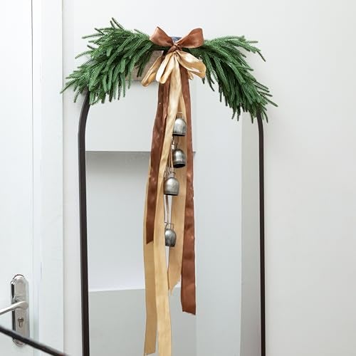 GIAUMA 12 Pcs Artificial Norfolk Pine Branches - 18" Realistic Faux Christmas Greenery Stems Fake Evergreen Cedar Picks Winter Greens for Vase DIY Crafts Garland Wreath Indoor Outdoor Holiday Decor - Image 5