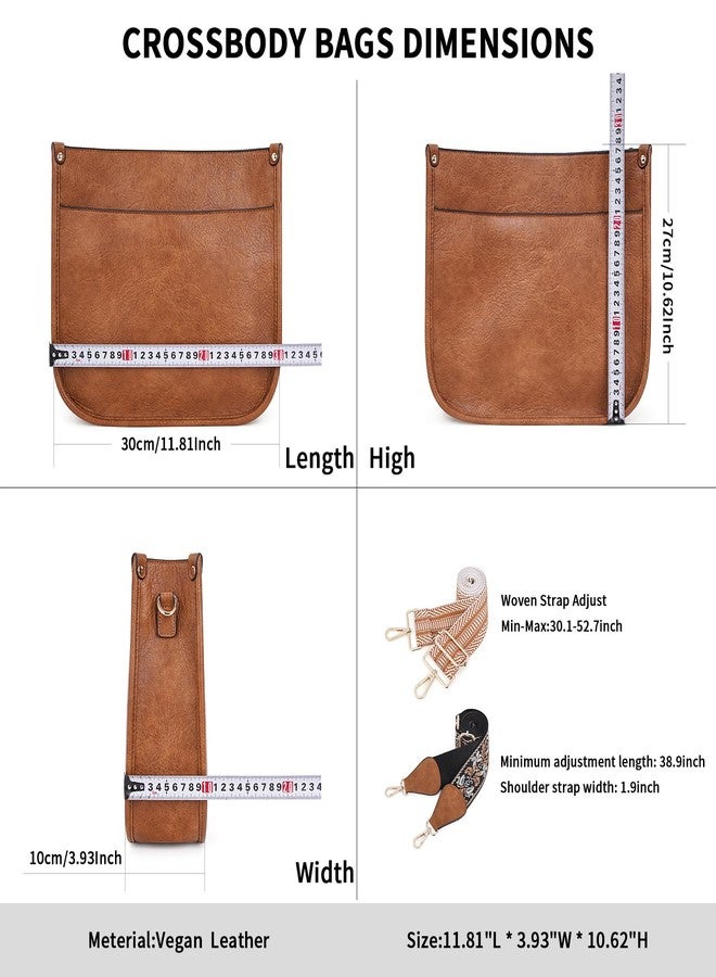 Caitina Crossbody Bag Women Vegan Leather Hobo Handbag Trendy Crossbody Shoulder Bag Purses For Women with 2 Adjustable Strap, A1-1 Zong, 12 x 3.5 x 10 inches - Image 5