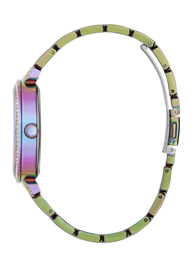 Guess Womens Lily Multicolour Tone Floral Dial Watch -  GW0528L4 - Image 3