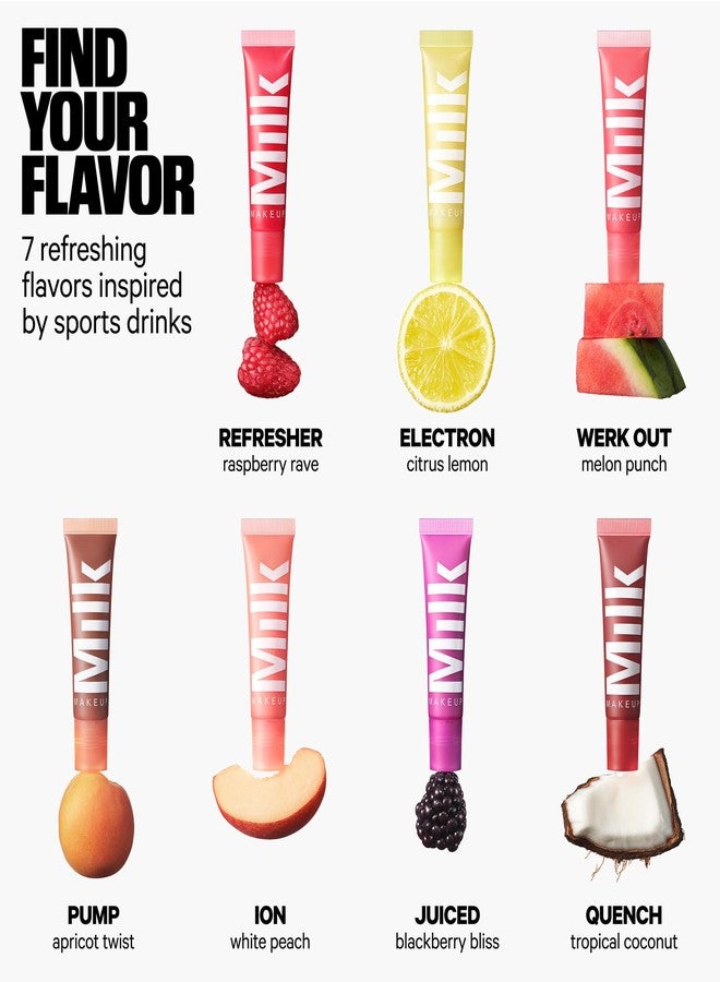 Milk Makeup Balmade Electrolyte Lip Balm - Hydrating, Sheer Gloss Nourishes + Replenishes Moisture - Clean, Vegan Formula with High-Shine Finish - Quench (Brown Beige, Tropical Coconut), 0.4oz - Image 5