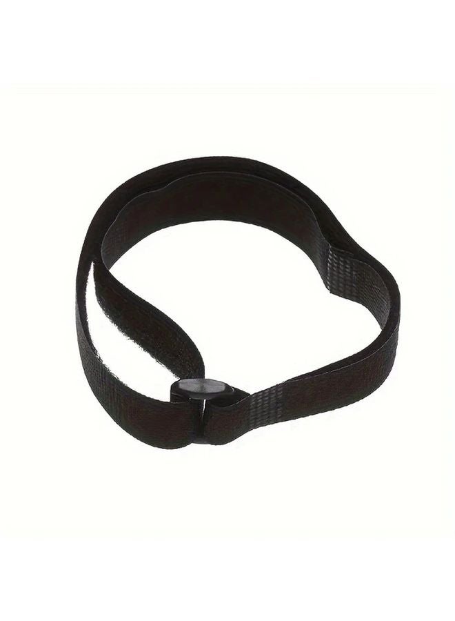 10pcs Black Nylon Bike Tie Fastening Strap With Buckle Reusable Self Adhesive Hook And Loop Cable Securing Straps - Image 5