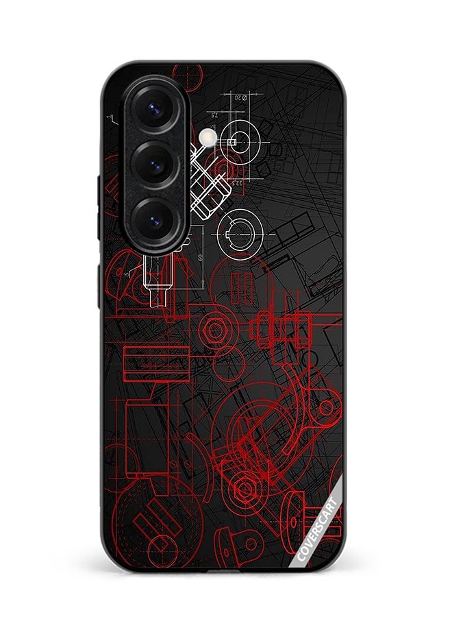 COVERSCART Protective Case Cover For Samsung Galaxy S24 Plus Industrial Abstract Design Multicolour