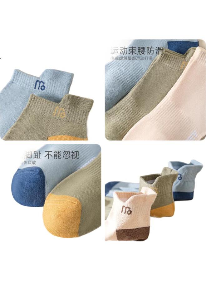 Modal 10 Pairs Of Short Socks For Men, Spring And Summer Thin Style, 7A Grade Antibacterial And Odor-Resistant, Student Short Tube Socks, Sweat-Absorbing And Breathable, All-Season Boat Socks - Image 3