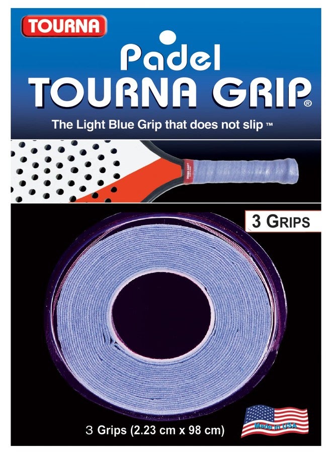 Tourna Padel Grip 3 Pack, Trademarked Blue - Image 1