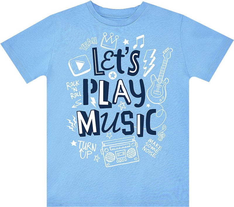 Mshb&G Let's Play Boy T-Shirt Denim Shorts Set  - Image 5