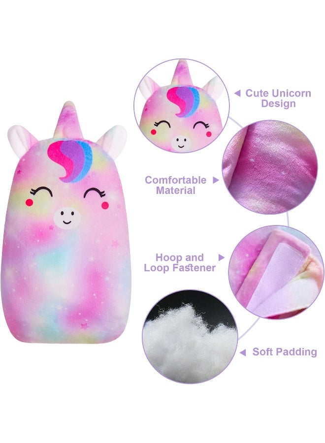 FIODAY Car Seat Belt Covers for Kids Unicorn Seat Belt Pillow Soft Seat Belt Cushion Adjust Seat Strap Pillow Head Neck Support for Children Baby Boys Girls Travel - Image 3