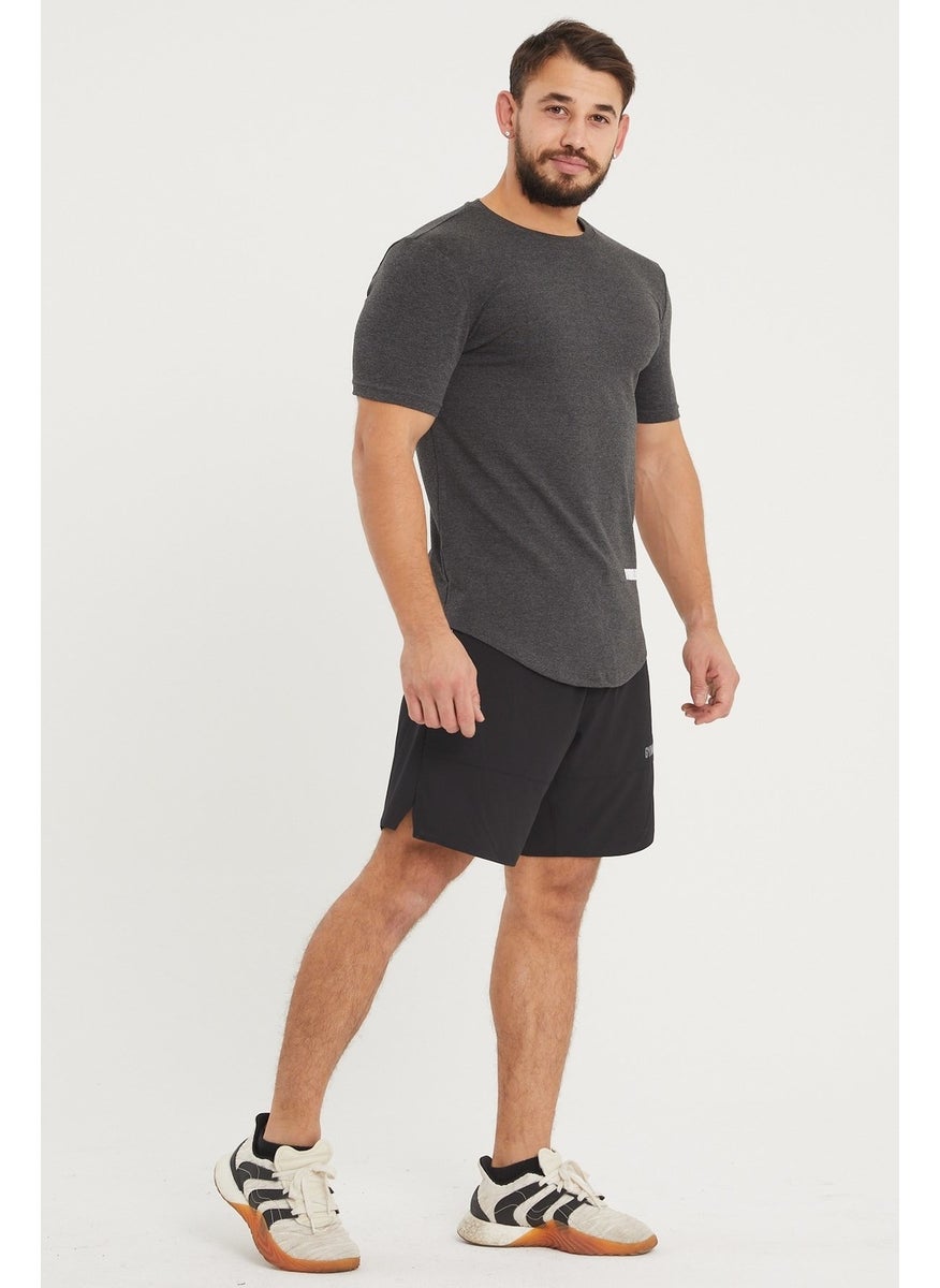 Gymwolves Sports Men's T-Shirt | Black Melange | T-Shirts | Workout Tanktop | Never Give Up |  - Image 3