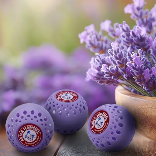 Arm & Hammer Odor Busterz Lavender Deodorizing Balls - Air Freshener and Odor Eliminator - Long-Lasting Freshness for Home, Bathroom, Closet, Gym Bags, Sports Gear and More - 3-Count, Lavender Scent - Image 5