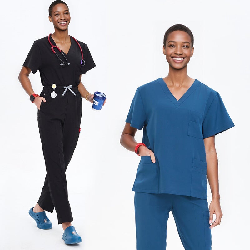 Export Workwear, Washable Surgical Gowns, Elastic Surgical Gowns For Men And Women, Short-Sleeved Operating Room Doctor Scrub Suits, - Image 5