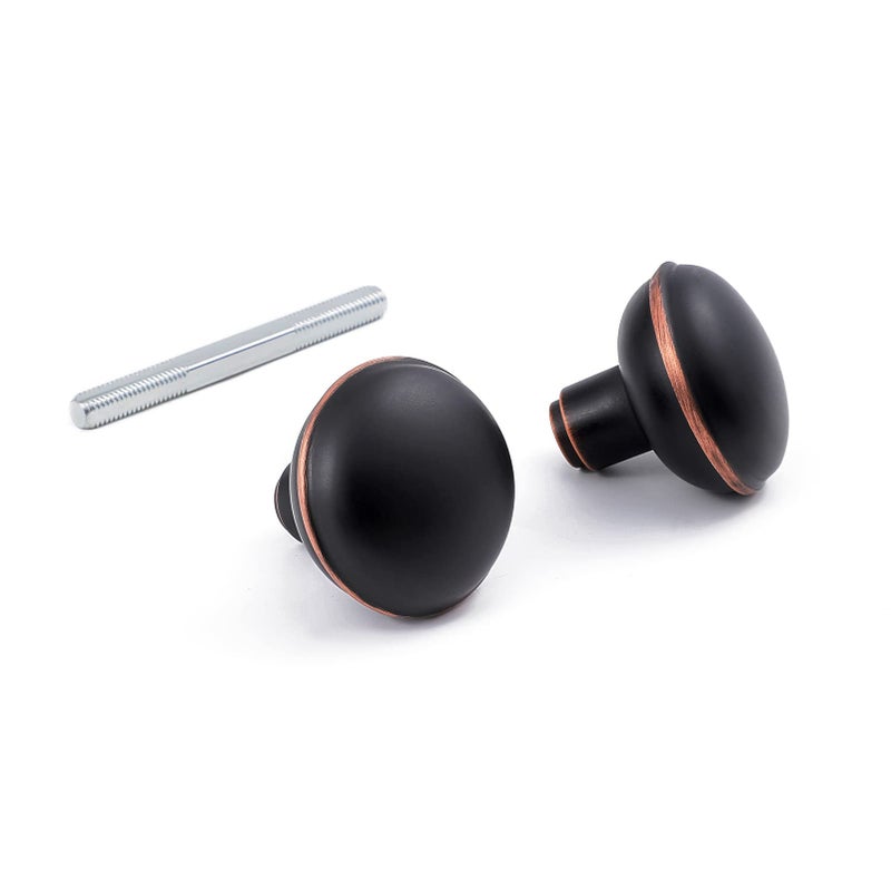 newliplace Vintage Style Door Knob Set with Spindle Antique Door Knobs Replacement Set for Interior Doors Oil Rubbed Bronze