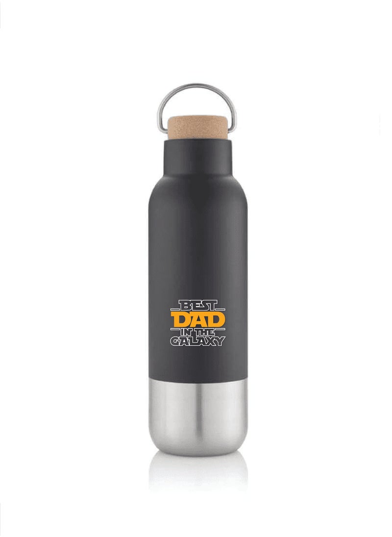 Hans Larsen AVERSA - Hans Larsen RCS Recycled Stainless Steel Insulated Water Bottle - Black 