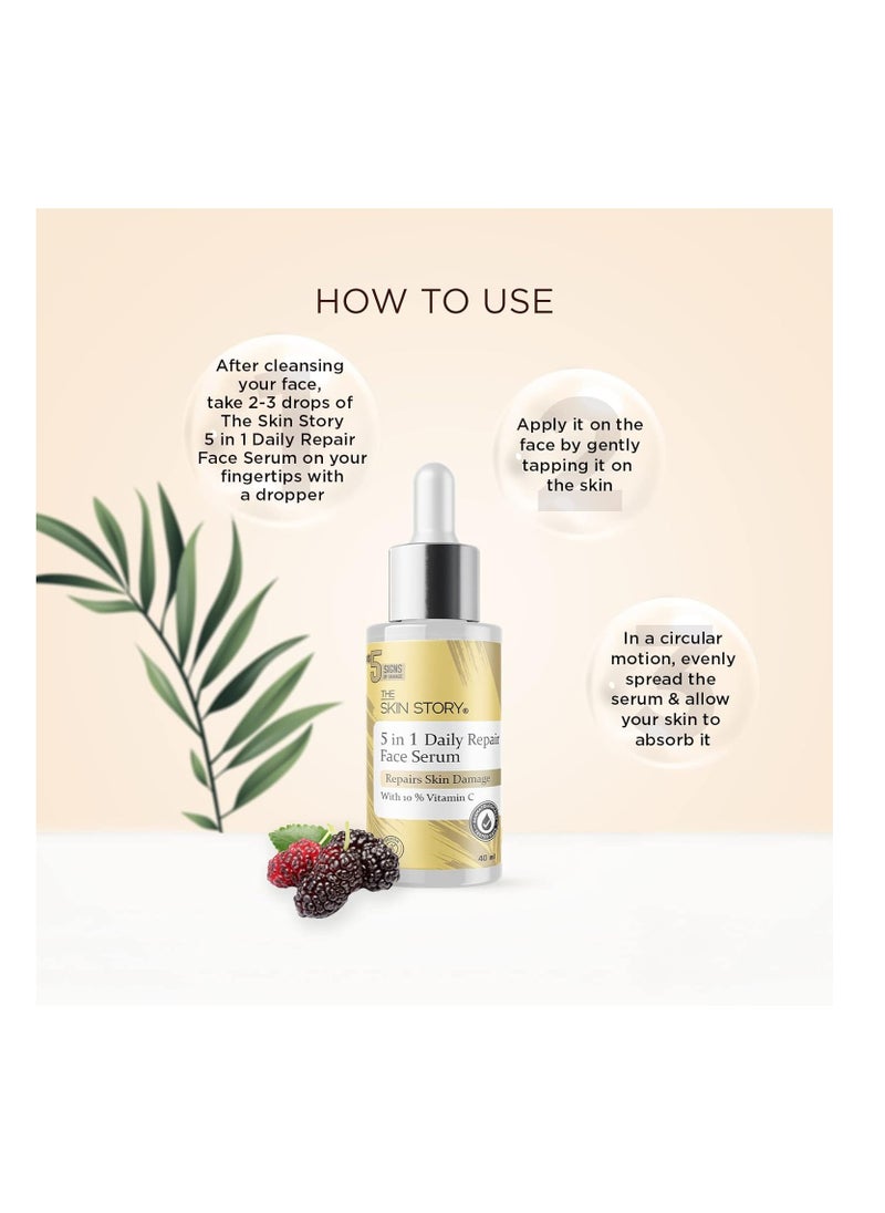 Skin Story Clean Beauty The Skin Story Vitamin C Serum for Glowing Skin Enriched with Hyaluronic Acid Vitamin C  - Image 4