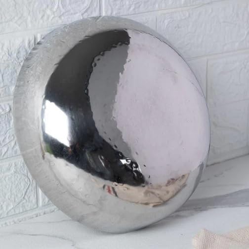 Dynore Stainless Steel Hammered Kadhai/Heavy Bottom Cookware/Kadhai/Kadhai for Kitchen/Utensils for Cooking, Deep Frying Without Handle 1000 ml Dia 17.5 cm - Image 2