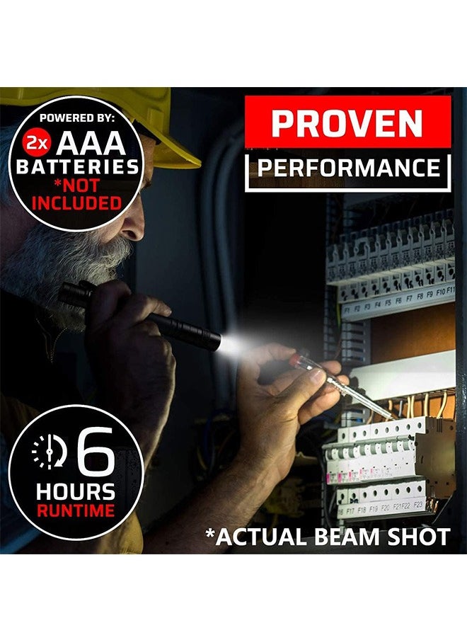 Garlo LED Pocket Pen Light Flashlight [2 Pack] - Small, Mini, Stylus PenLight with Clip - Perfect Flashlights for Inspection, Work, & Repair  - Image 5