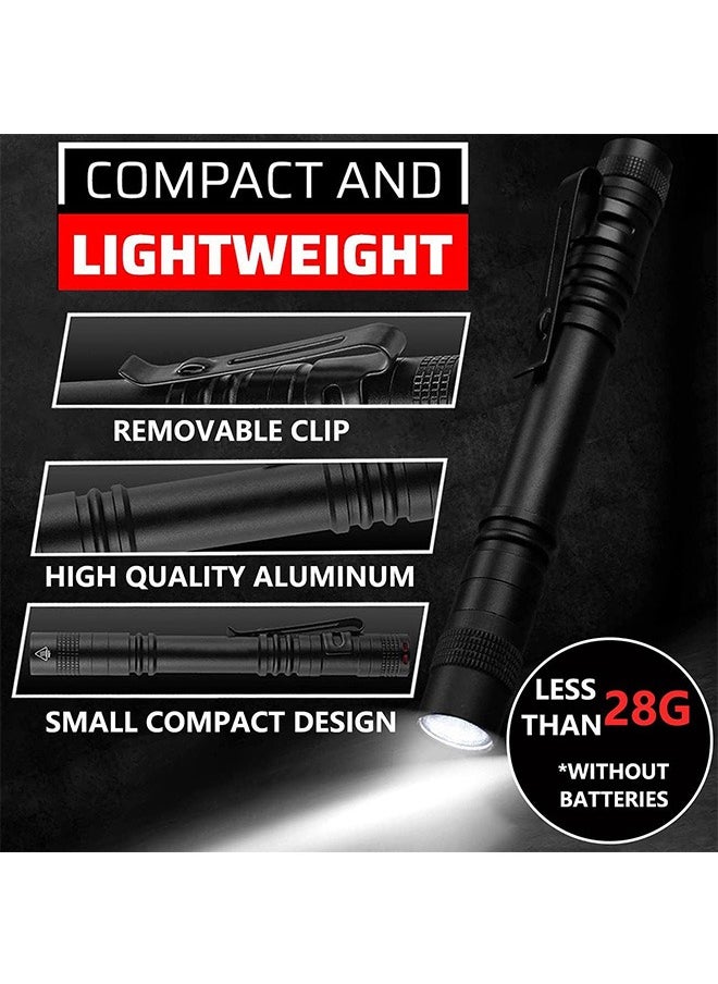 Garlo LED Pocket Pen Light Flashlight [2 Pack] - Small, Mini, Stylus PenLight with Clip - Perfect Flashlights for Inspection, Work, & Repair  - Image 3