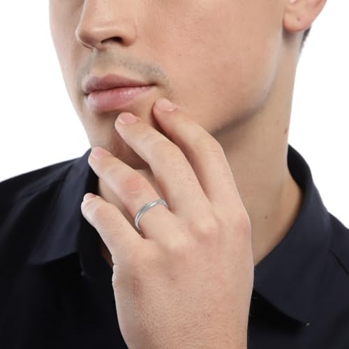ZAVYA 925 Sterling Silver Designer Rhodium Plated Adjustable Ring for Men | Gift for Men and Boys | With Certificate of Authenticity and 925 Hallmark - Image 4