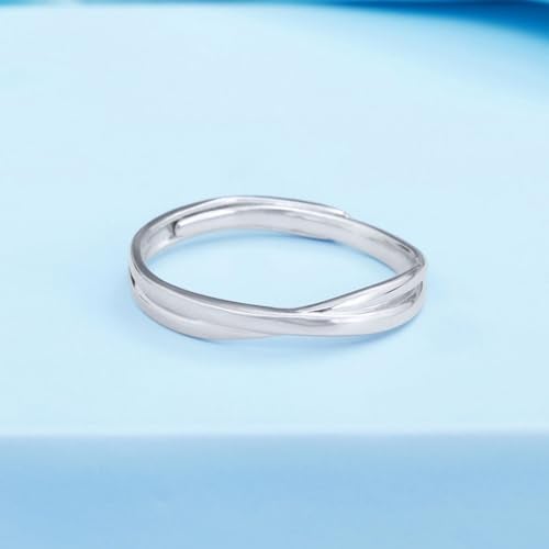 ZAVYA 925 Sterling Silver Designer Rhodium Plated Adjustable Ring for Men | Gift for Men and Boys | With Certificate of Authenticity and 925 Hallmark - Image 3