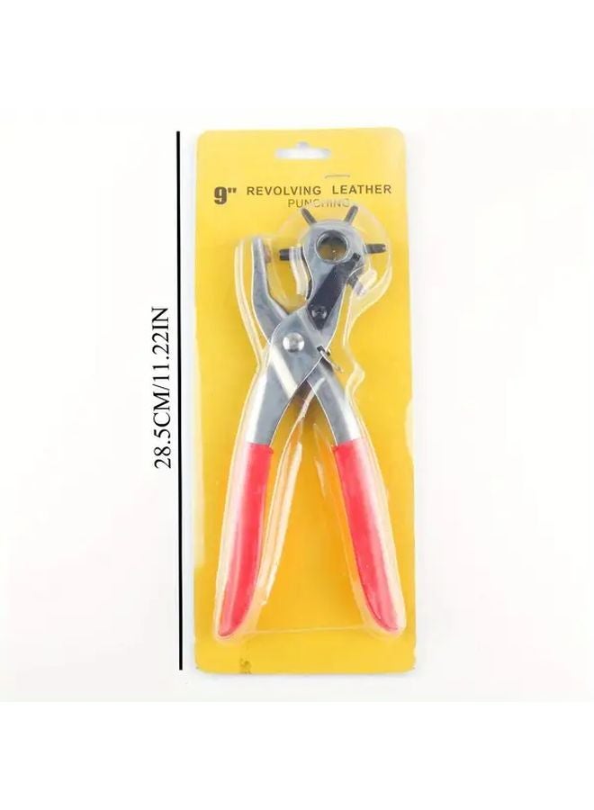 1pc Heavy Duty Manual Punching Pliers Adjustable Head for Leather Paper Fabric Craft - Image 5
