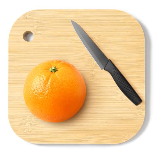 LorisArm Small Bamboo Wood Cutting Board 8"Mini Lightweight Wooden chopping boards for Fruit, Vegetable, Camping Trip. - Image 1