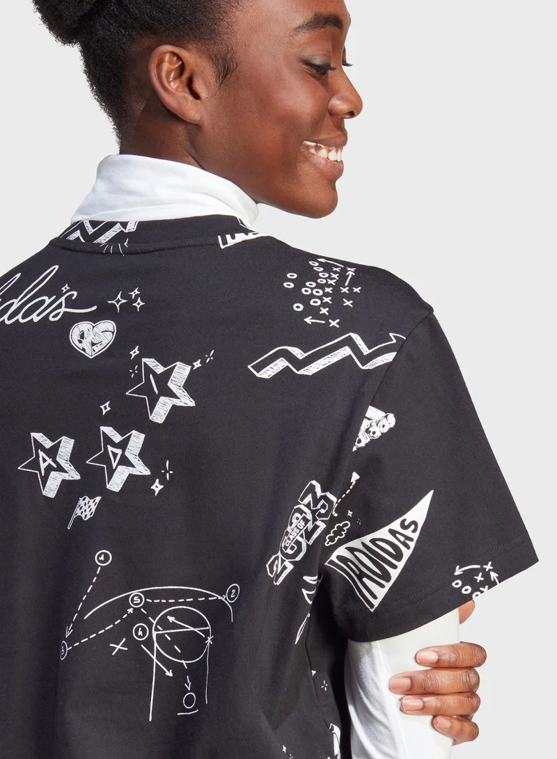 Adidas Scribble Tee Dress