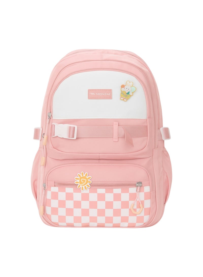 Monza Kids’ Pink School Backpack (KL-9561) - Image 1