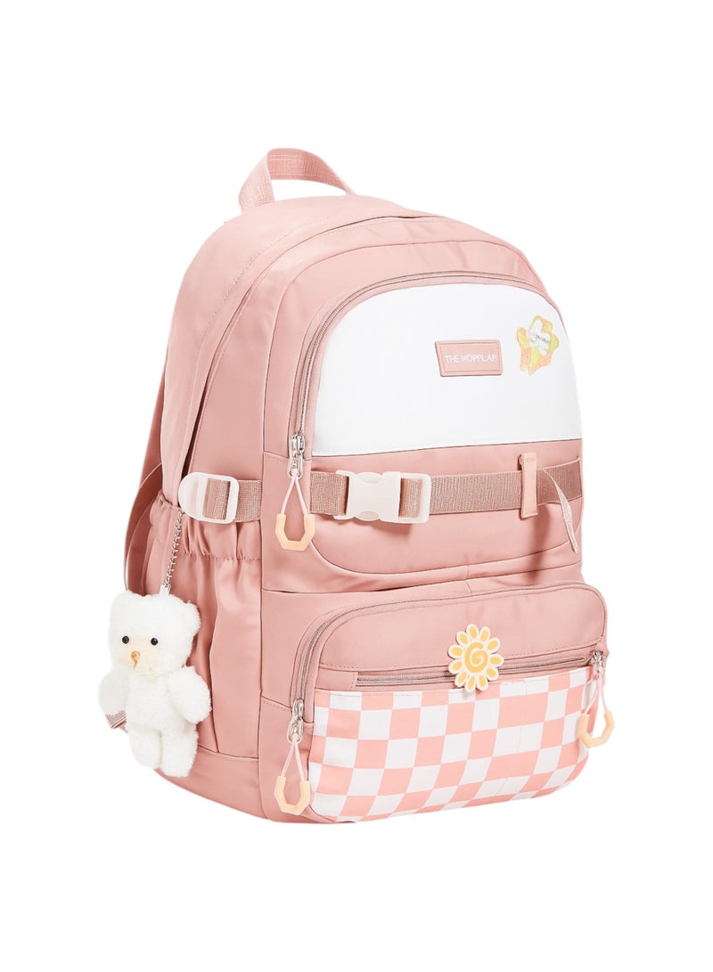 Monza Kids’ Pink School Backpack (KL-9561) - Image 2