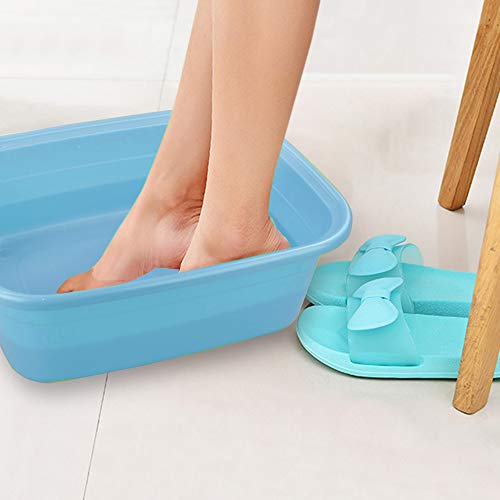 Nicesh 4-Pack Plastic Dishpan, 12 Quart Kitchen Wash Bin, Blue - Image 4