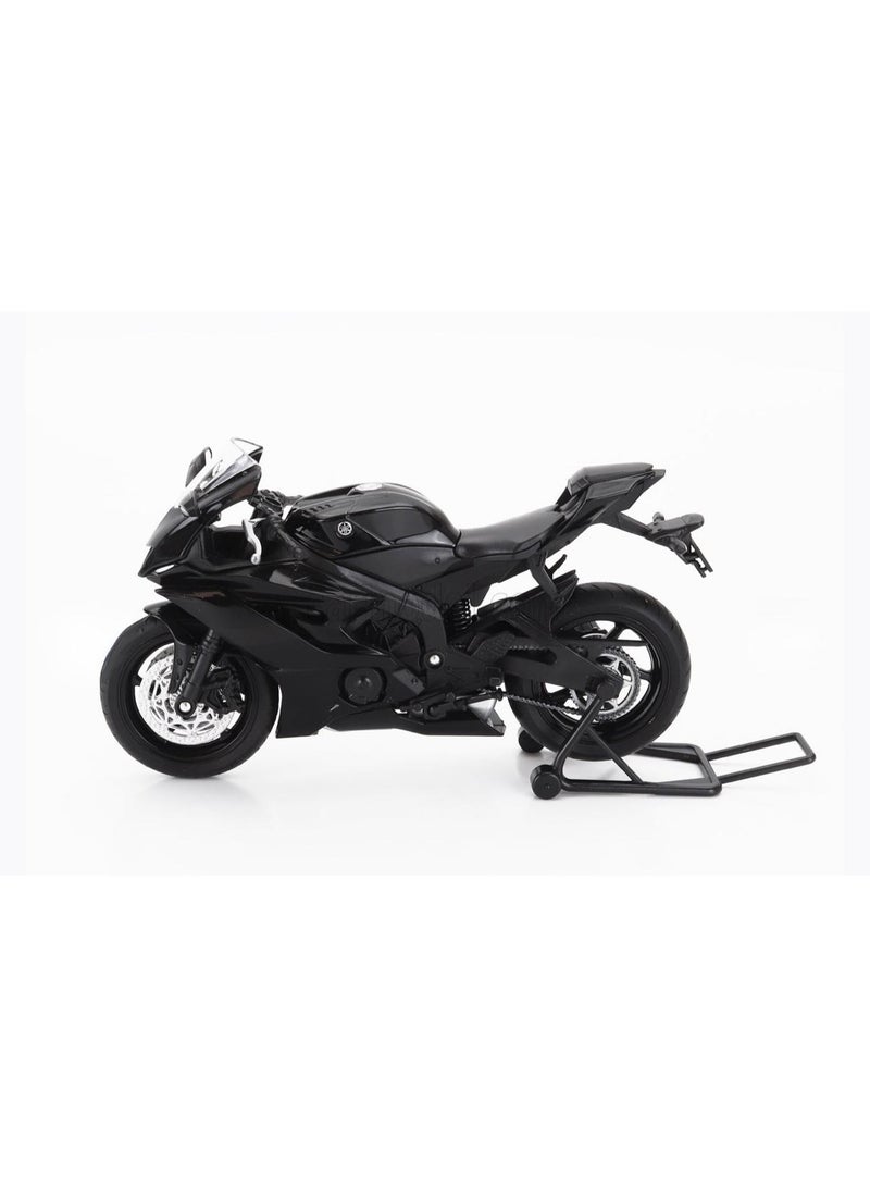 ويلي نموذج دراجة نارية ياماها YZF-R6 مصبوب بمقياس 1:12 - دراجة رياضية سوداء، لعبة للأطفال وهواة الجمع (من سن 3 سنوات فما فوق) - Image 2