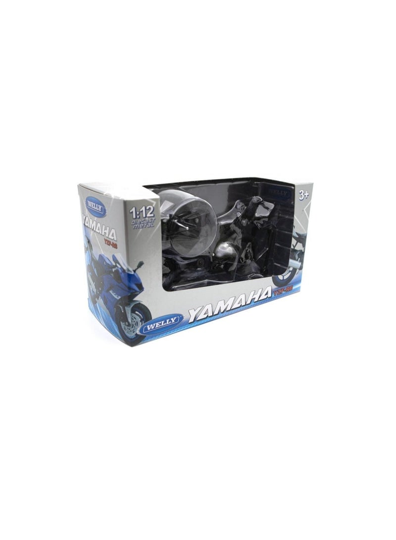 Welly 1:12 Yamaha YZF-R6 Die-Cast Motorcycle Model – Black sport Bike Toy for Kids & Collectors   (Ages 3+) - Image 4