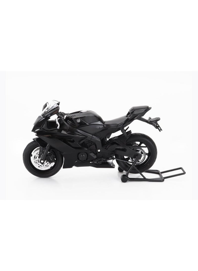 Welly 1:12 Yamaha YZF-R6 Die-Cast Motorcycle Model – Black sport Bike Toy for Kids & Collectors   (Ages 3+) - Image 3