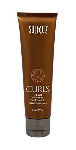 SURFACE Hair Curls Oil Gel Defines Adds Shine and Provides Frizz Free Style Longevity 6 fl oz - Image 1