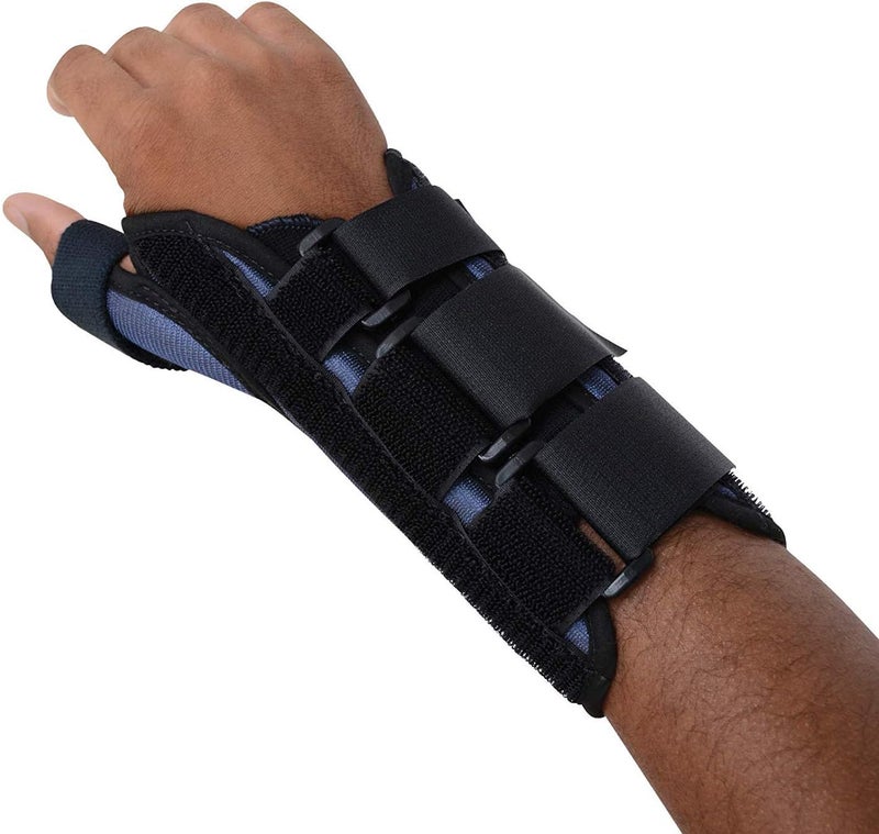 Sammons Preston Thumb Spica Wrist Brace for Left Hand - MC and CMC Joint Support and Stabilizer with Open Finger Design - Image 1