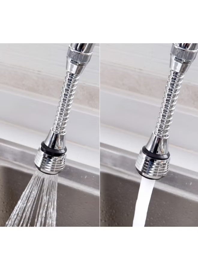 قطعتان من رشاش صنبور المطبخ يدوران 360 درجة، لملحق استبدال رشاش أحواض المطبخ (وضع مزدوج) - Image 2