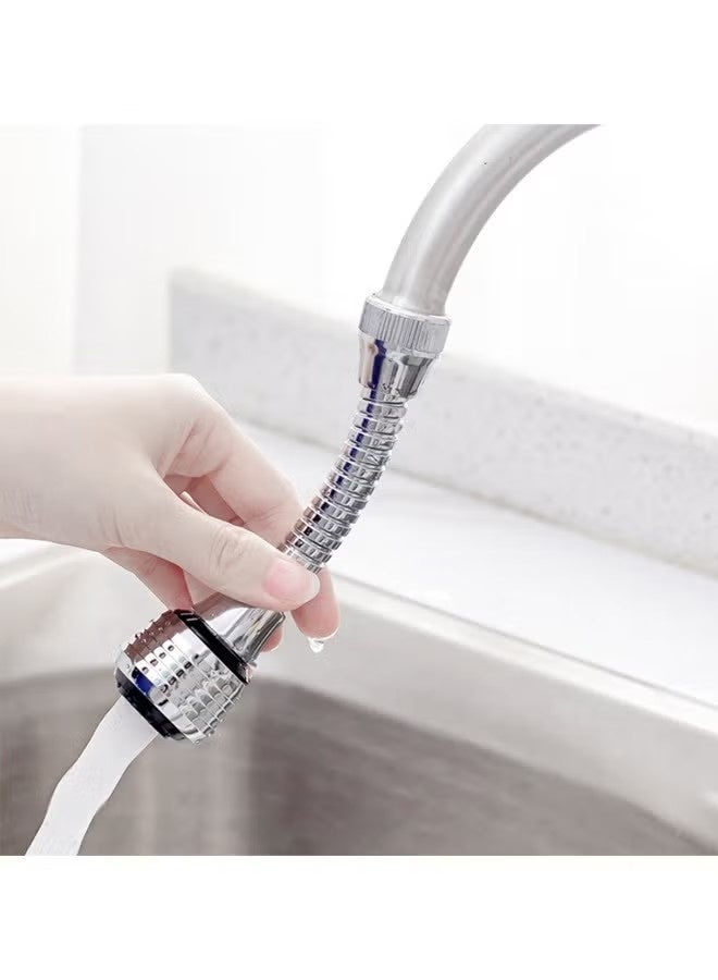 قطعتان من رشاش صنبور المطبخ يدوران 360 درجة، لملحق استبدال رشاش أحواض المطبخ (وضع مزدوج) - Image 4