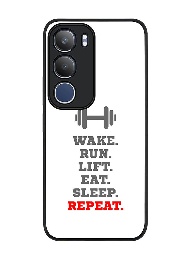 Stylizedd For vivo Y19s / Y19s Pro Case,Slim fit Camera Protection, Shockproof Thin Phone cover  - Routine (White)