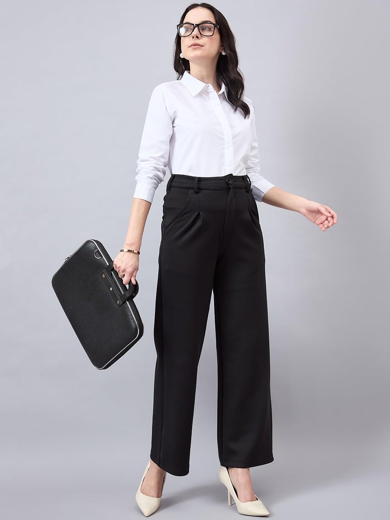 Style Quotient Women White Cotton Blend Formal Long Sleeve Shirt - Image 5