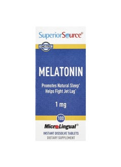 Superior Source Superior Source, Melatonin, 1 mg, 100 MicroLingual® Instant Dissolve Tablets  - Image 1