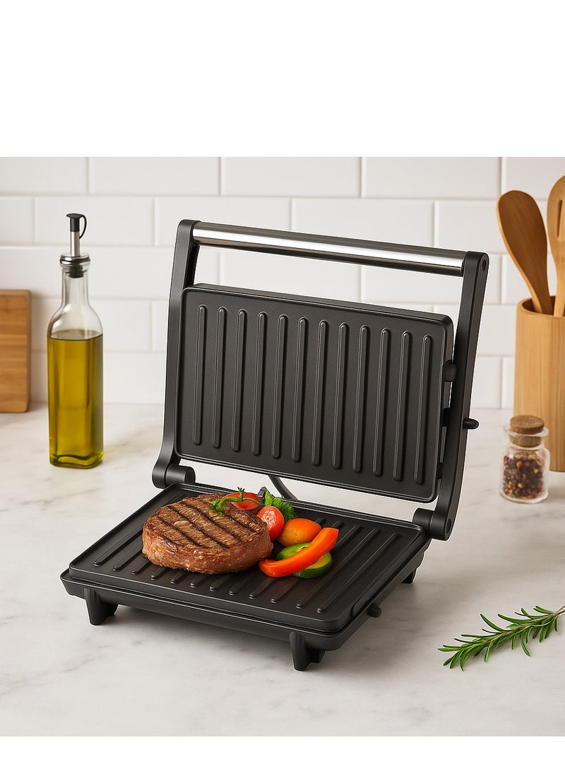 هوم ماستر جريل كهربائي هوم ماستر سخان لصنع السندوتشات شواية كهربائية 750 واط مع ألواح غير لاصقة - Image 3
