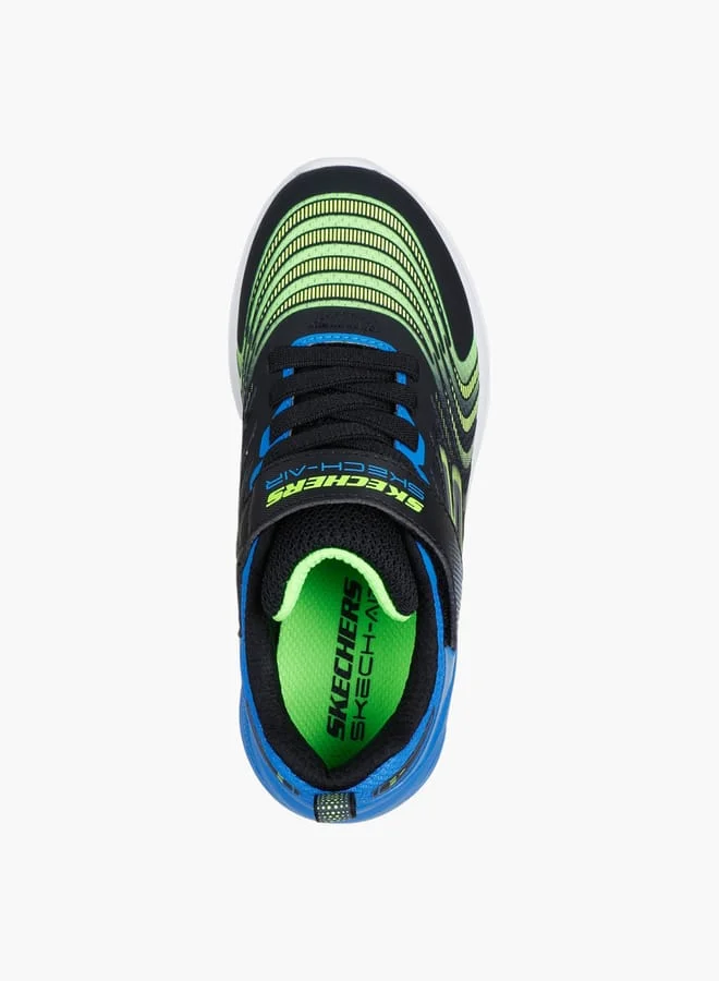 SKECHERS Boys' Printed Sneakers With Hook And Loop Closure - Microspec Max Advance
