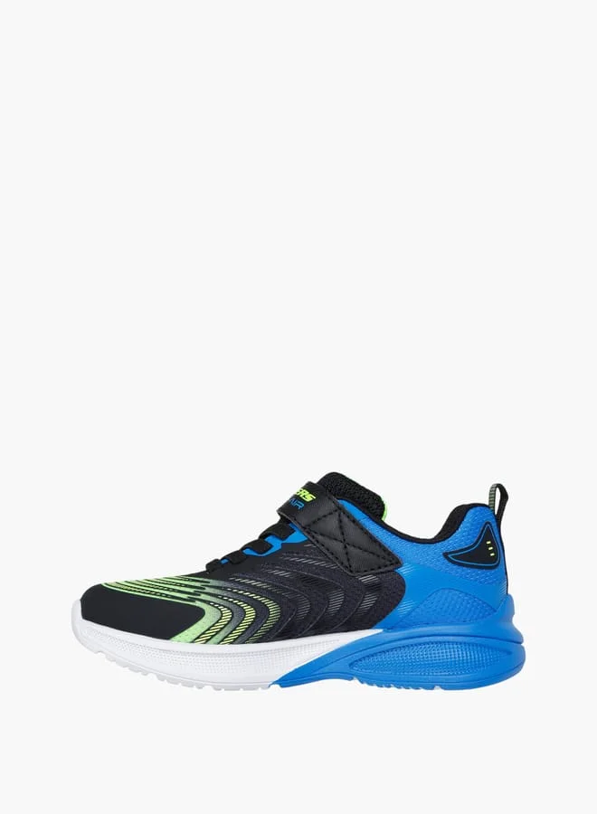 SKECHERS Boys' Printed Sneakers With Hook And Loop Closure - Microspec Max Advance