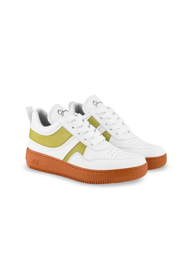 شوتوبيا Shoetopia Girls Colourblocked Lace-Ups Sneakers