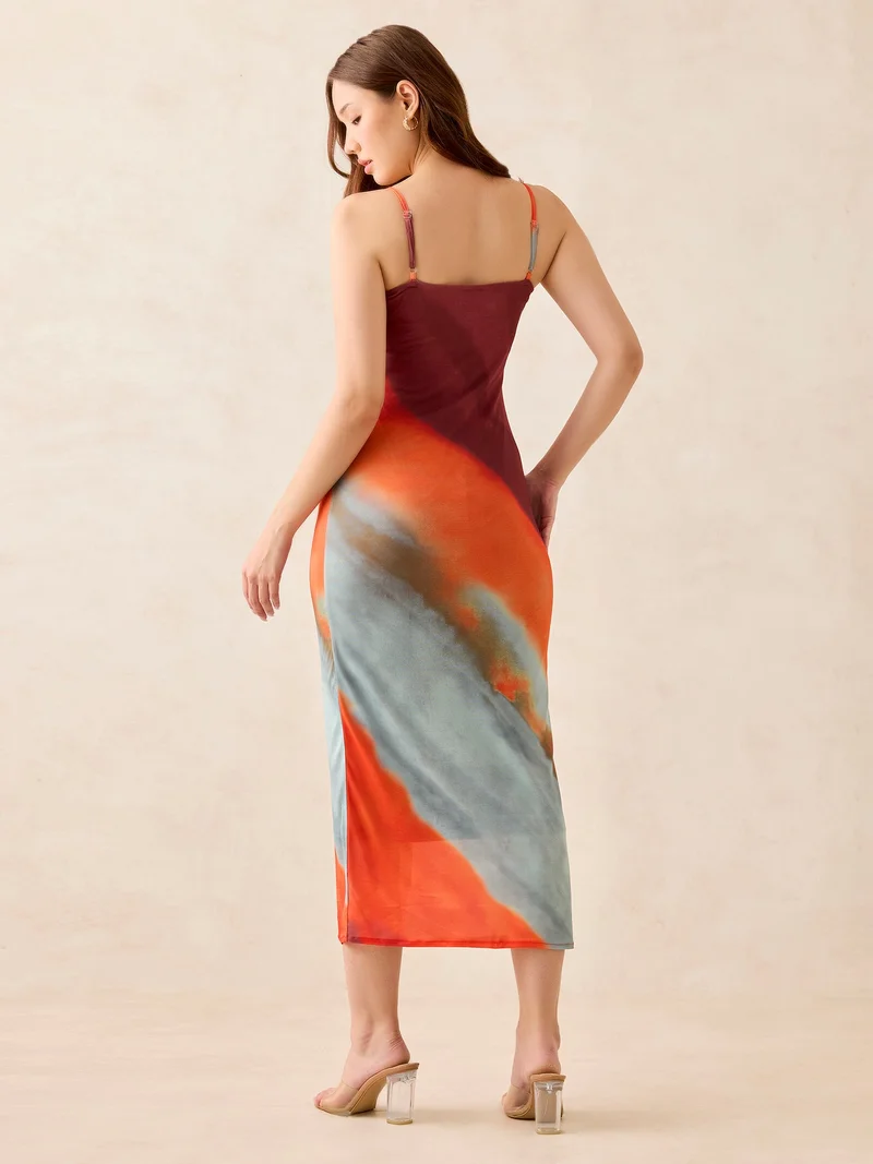 OUTZIDR  Multi Strappy Maxi Dress for Women | Best Price UAE