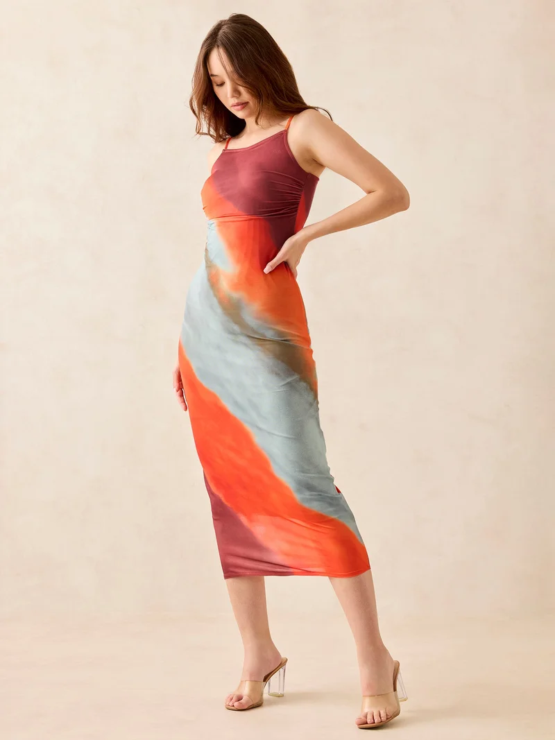 OUTZIDR  Multi Strappy Maxi Dress for Women | Best Price UAE