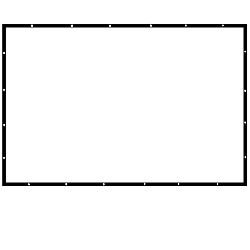 MOIZ [Upgraded] 60 Inch- 4.4Ft x 2.5Ft (Anti-Creased) (Foldable) (Anti-Light) 16:9 4K Eyelet HG Projector Screen (Width 133 cm x 75 cm Height) - Image 1