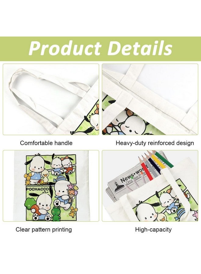 PALAY¬Æ Tote Bag for Women Girls Canvas Hand Bag Kawaii Canvas Book Bag Casual Shoulder Bags Corduroy Tote Bag Gift for Girls - Image 3